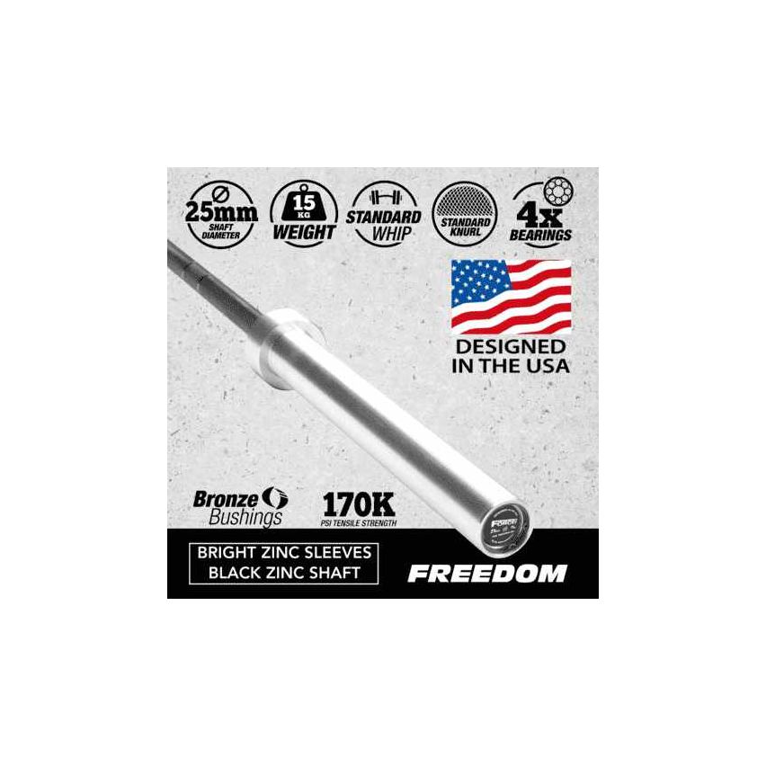 Garner Force USA - The Freedom Barbell 15kg Crossfit warranty