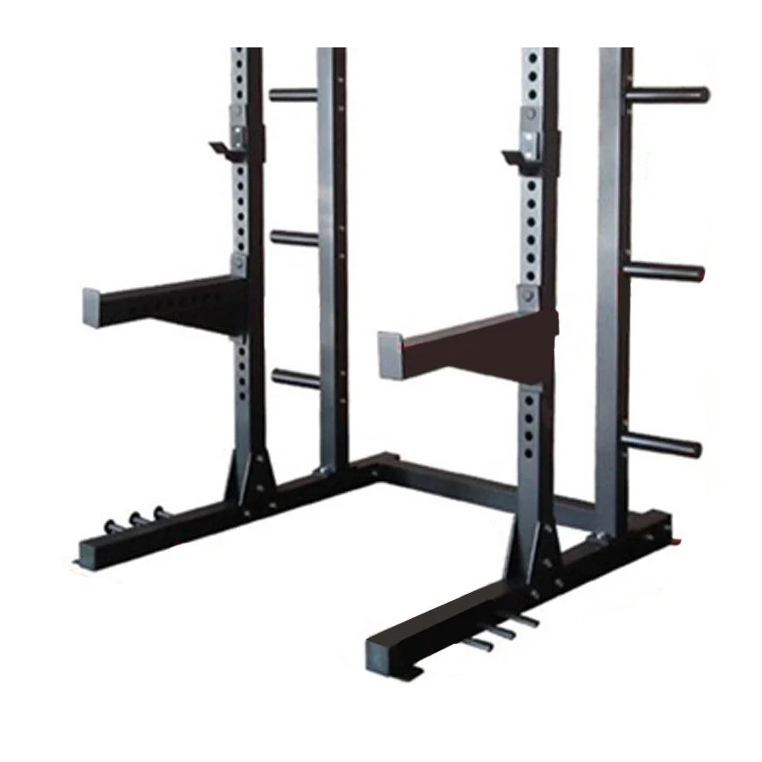 1441 Fitness Heavy Duty Semi Commercial Half Cage Squat Rack with Pull Up Bar J611 - 1441 Fitness