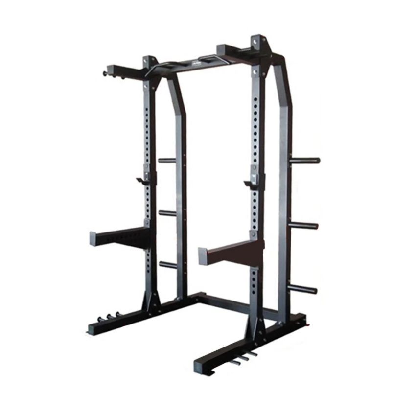 1441 Fitness Heavy Duty Semi Commercial Half Cage Squat Rack with Pull Up Bar J611 - 1441 Fitness