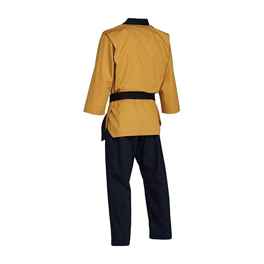 Adidas Poomsae Premium Taekwondo Uniform - Yellow Dark Blue