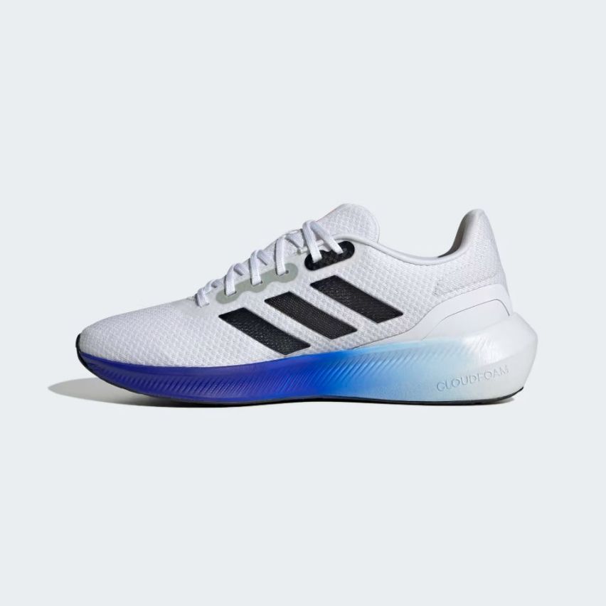 Adidas Mens Runfalcon 3.0 Shoes  White/ Blue/ Black