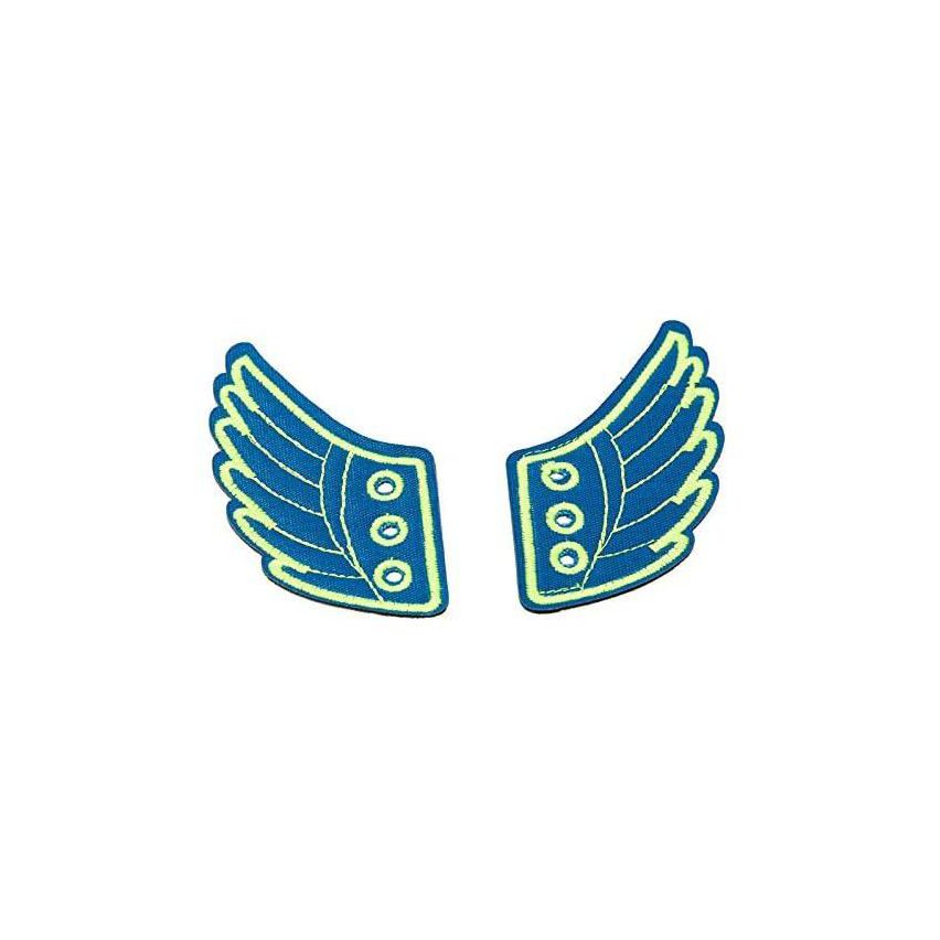 Shoepeez Shoe Decoration Charm - Blue / Green Wings
