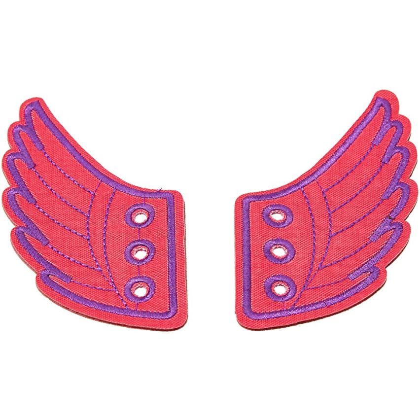 Shoepeez Shoe Decoration Charm- Pink / Purple Wings