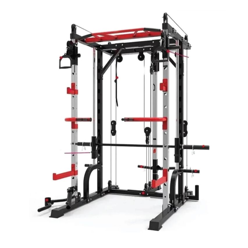 1441 Fitness Heavy Duty Smith Machine with Cable Crossover & Squat Rack - J009  