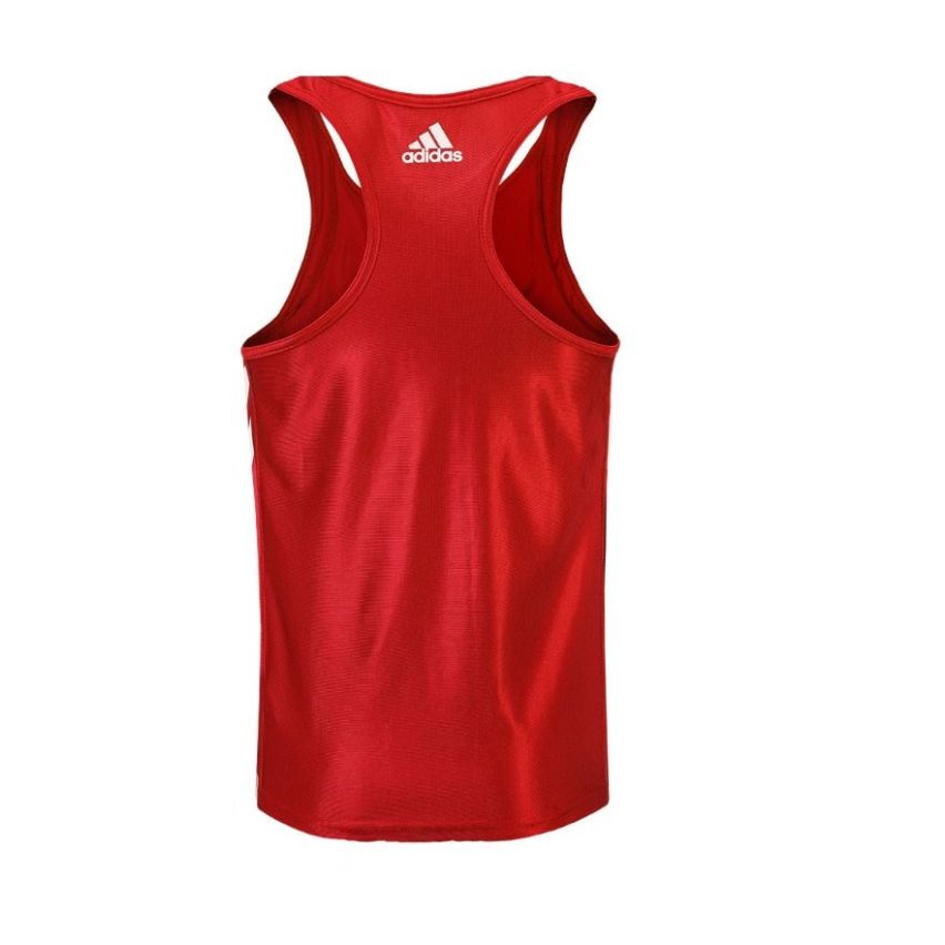Adidas Men's Amateur Boxing Tank Top Sleeveless - Red/White