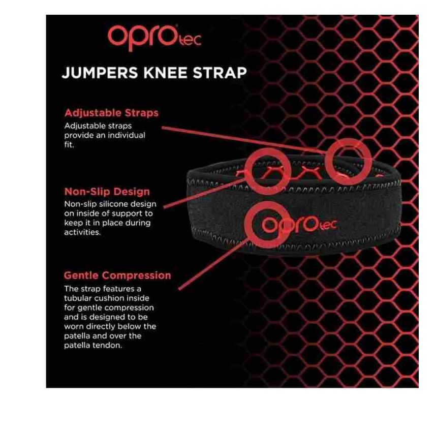 Oprotec Jumpers Knee Strap - Black OSFM