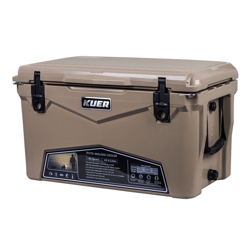 Kuer Cooler - 45QT 42.6 liters, Tan Color