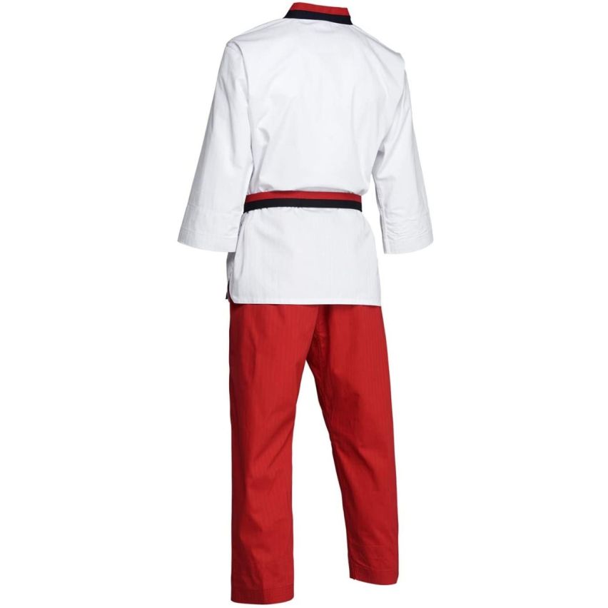 Adidas Poomsae Youth Female Taekwondo Uniform - White/Red