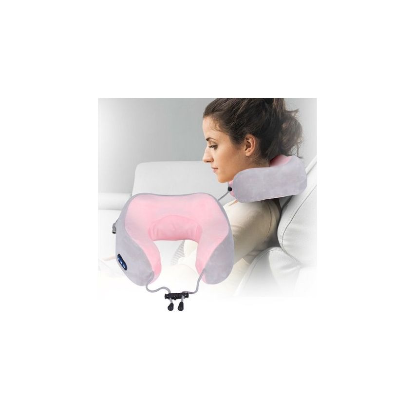 Rechargeable U Shaped Cervical Massage Pillow Neck Massager
