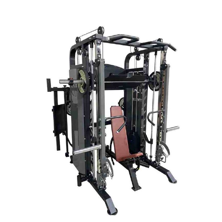 Marshal Fitness Multi Functional Smith Machine Trainer with Bench 