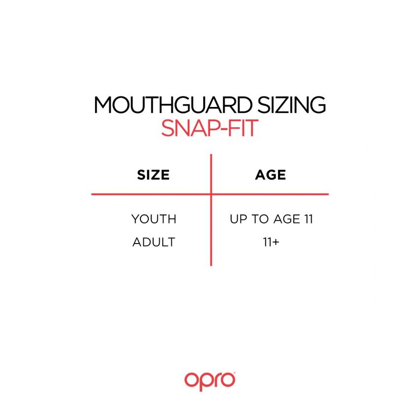 Opro Mouthguard Snap Fit UFC Full Pack White Adult
