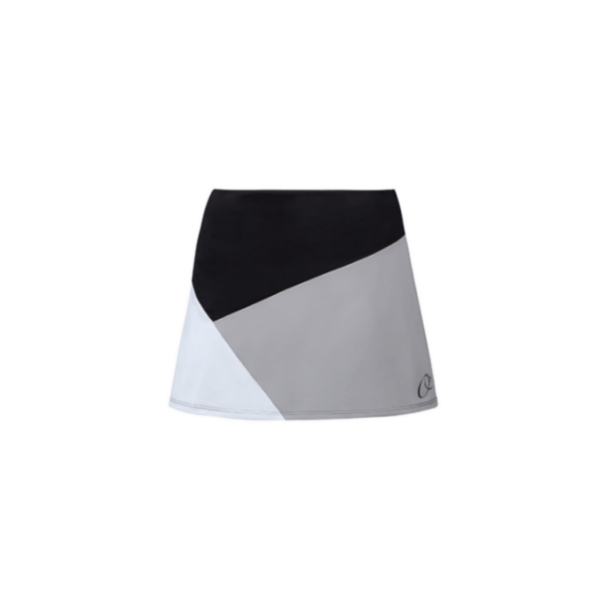 O´Padel Flared Skirt Triangles Black Grey White