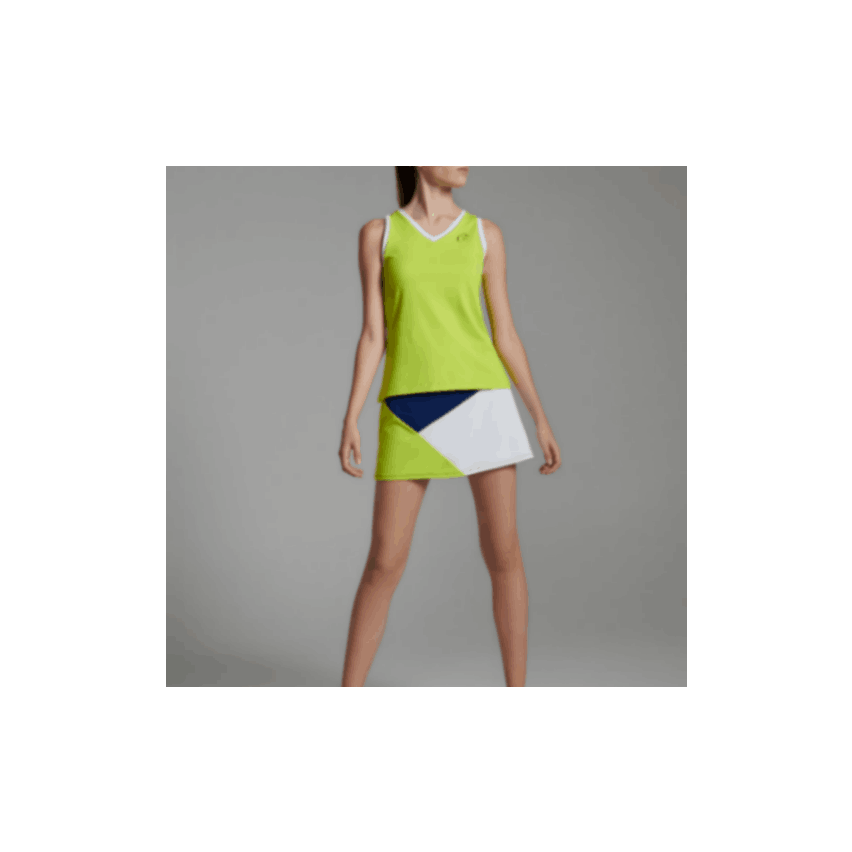 O´Padel Flared Triangle Skirt Blue Lime White