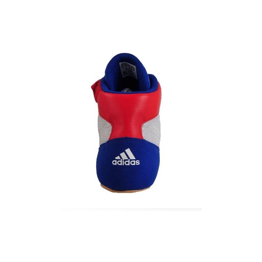 Adidas HVC Boxing & Wrestling Shoes - Blue/Vivid Red/White