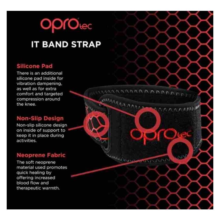 Oprotec IT Band Strap Black - OSFM