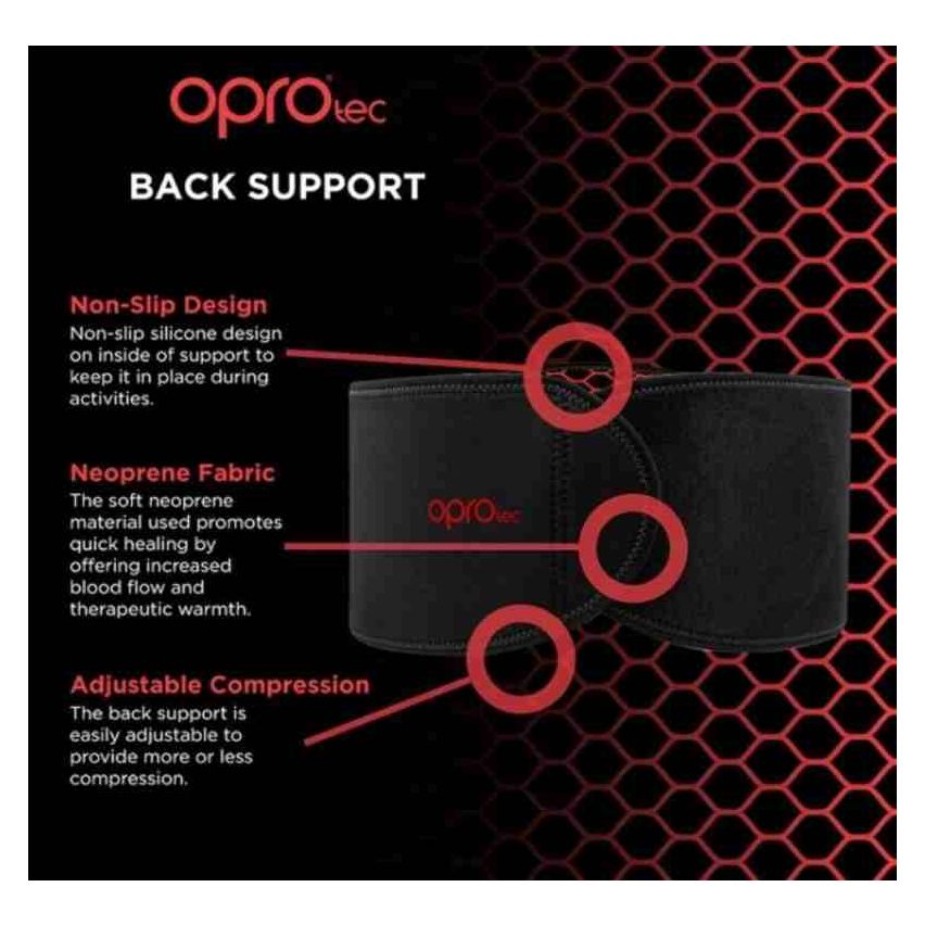 Oprotec Back Support Black - OSFM