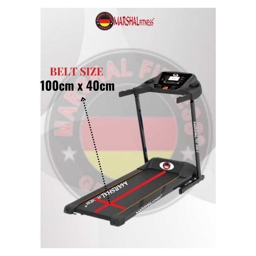 Marshal Fitness One Way Home use Treadmill with LCD Screen and 2.0HP Power Motor