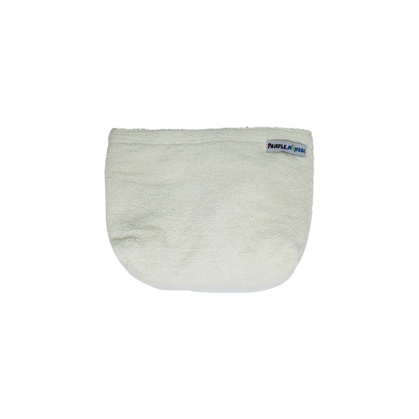 Pamplemousse White Pouch with Floral Embroidery