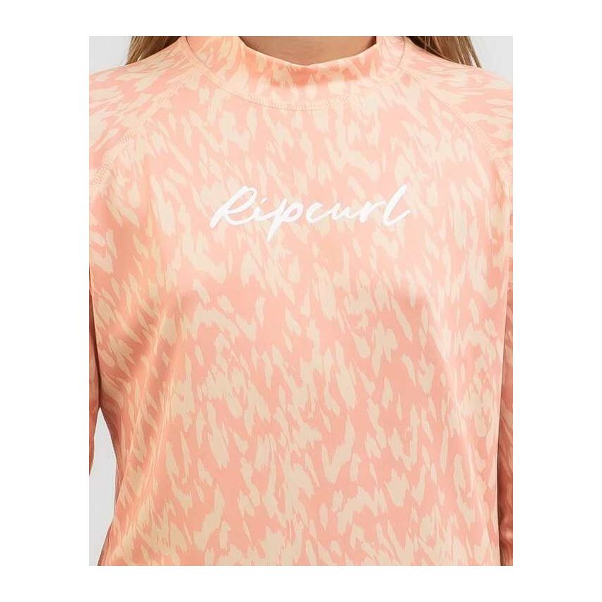 Rip Curl Girls Script Long Sleeves Rash Vest