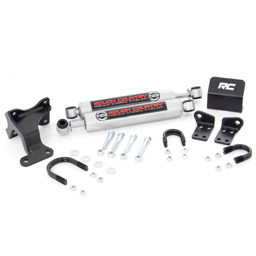 Jeepers Jk Rough Country Jeep 07-18 2 - 6 Inch N3 Dual Steering Stabilizer