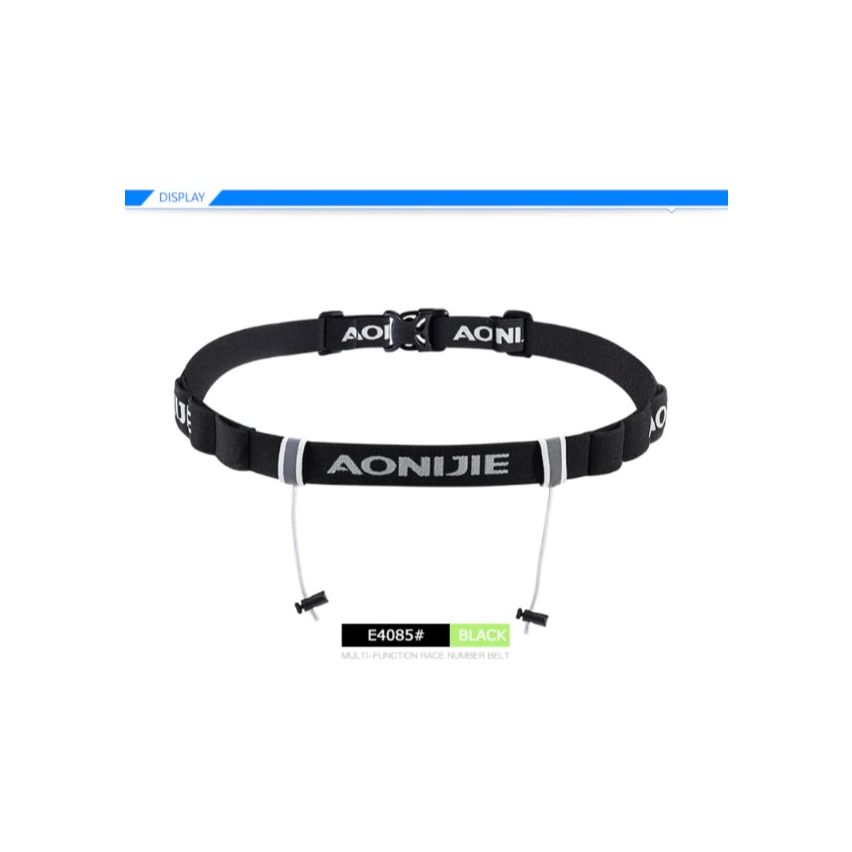 Aonijie Race Number Belt Black