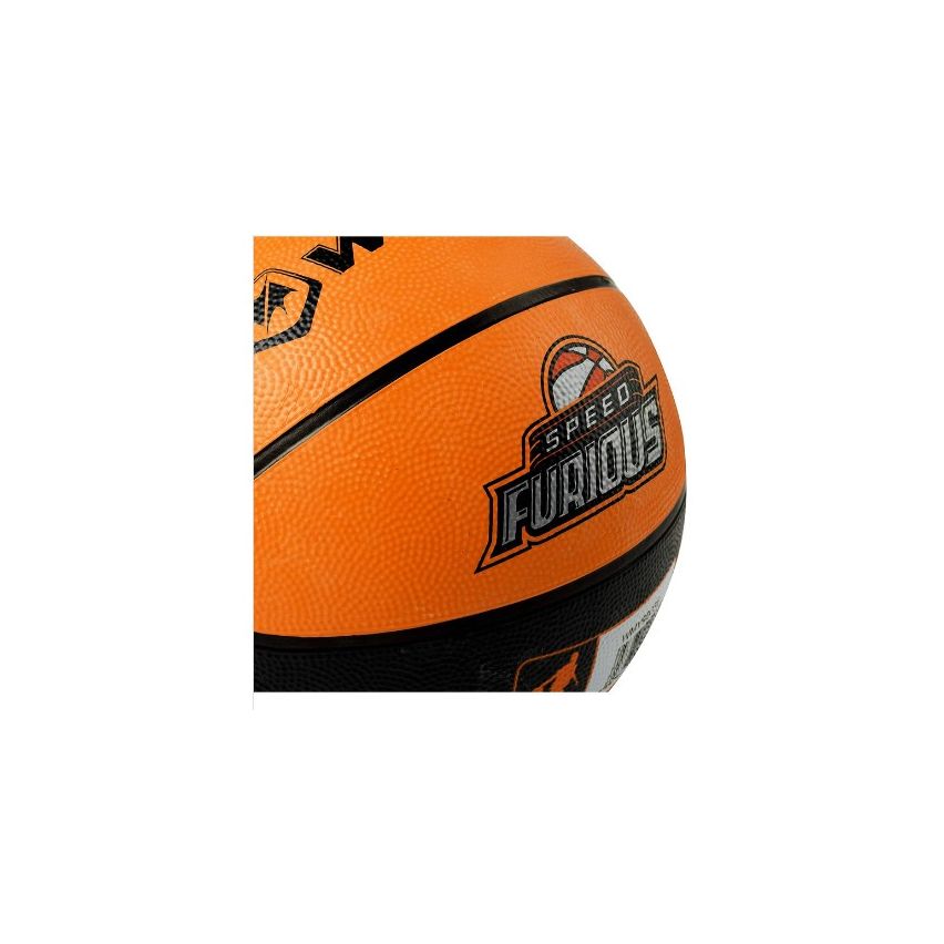 Winmax Zone Rubber Basketball, Orange/Black