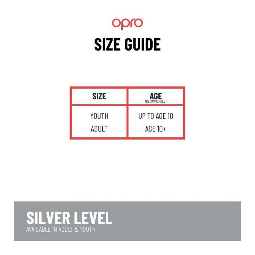 Opro Mouthguard Self-Fit Gen4 Full Pack Junior Silver