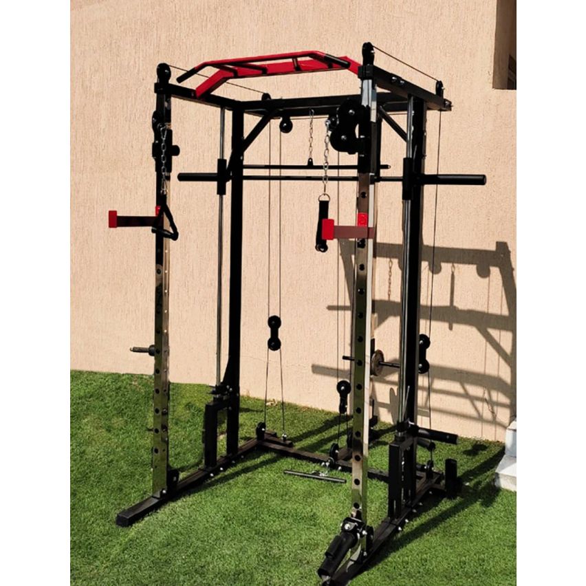 1441 Fitness Heavy Duty Smith Machine with Cable Crossover & Squat Rack - J009  