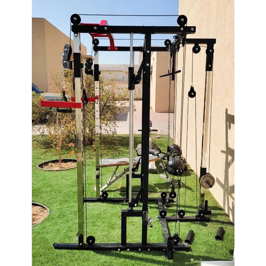 1441 Fitness Heavy Duty Smith Machine with Cable Crossover & Squat Rack - J009  