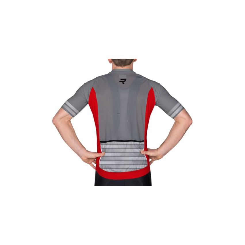 Ridley Men's Jersey Perf R22 Grey/Red