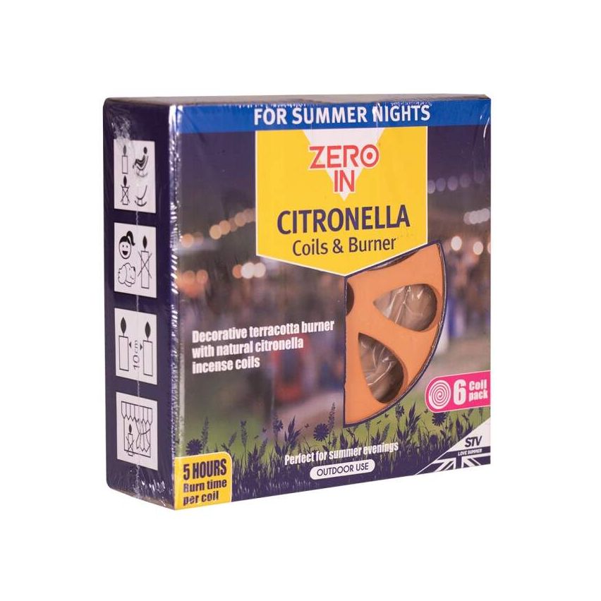 STV Citronella Burner and 6 Pack Coils