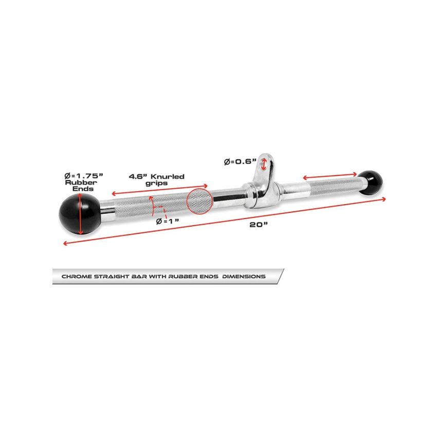 1441 Fitness Lat Attachment - Straight Bicep / Tricep Lat Pull Down   -50cm