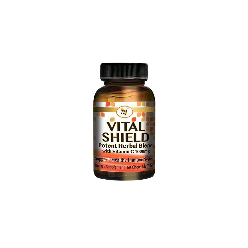 Natural Fervor Vital Shield Potent Herbal Blend with Vitamin C 1000mg 60 Capsules
