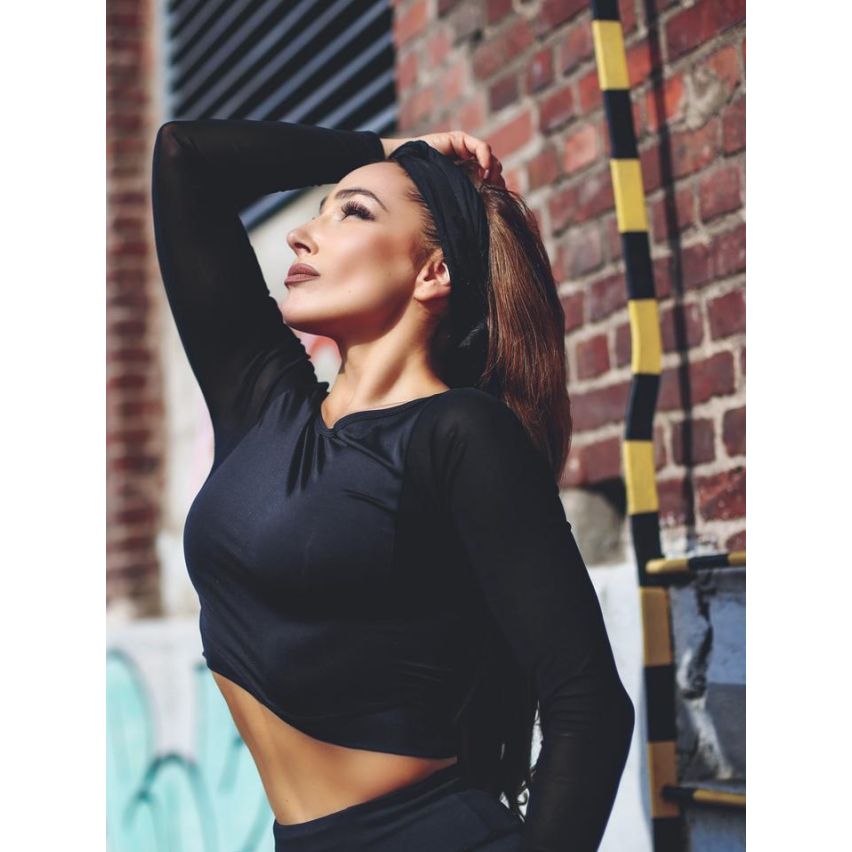 Workout Empire - Power Long Sleeve Cropped Top