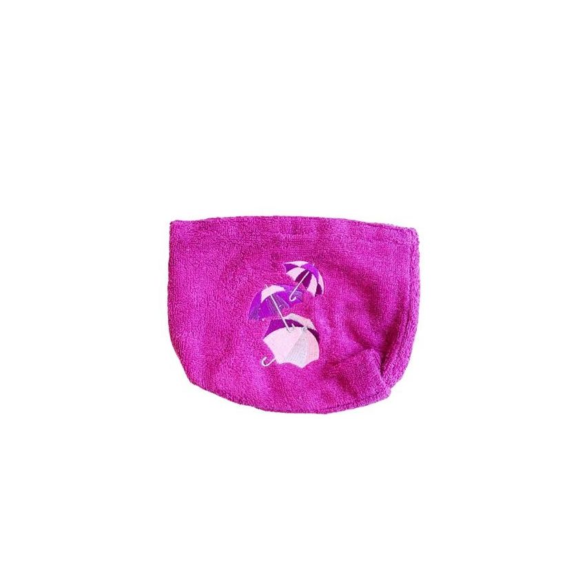 Pamplemousse Purple  Pouch with Umbrella Embroidery-Purple 