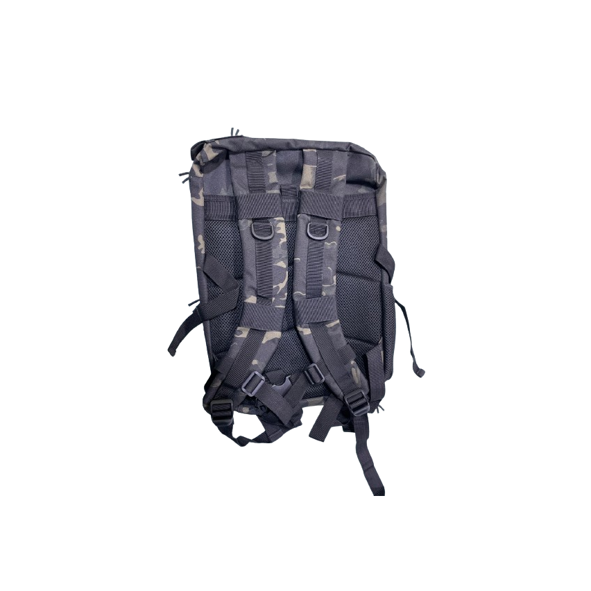 Mini Durable Backpack For Outdoor And Fitness Black Camo