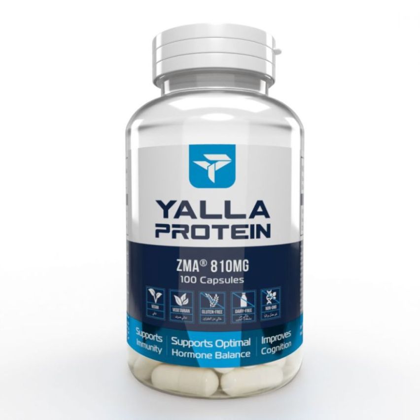 Yalla Protein ZMA Capsules - 100 Tablets