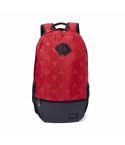 Peak Backpack Rusty Spacious Printed Design Red/Black
