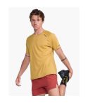 2XU Men's  Aero Short Sleeve T-Shirt Yellow