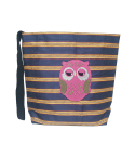Pamplemousse Embroidered Owl Washable Car Trash Bag