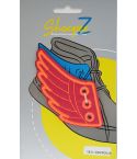 Shoepeez Shoe Decoration Charm - Magenta / Orange Wings