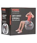 York Fitness Anti - Burst Gym Ball With Pump 65Cm