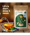 The Caphe Vietnam Cordyceps Brown Rice Tea (Mix Of 3 Flavors), 16 Sachets
