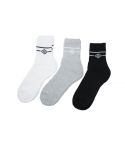 Umbro Pk3 Stacked Logo Sports Socks Grey Marl / Black / Brilliant White