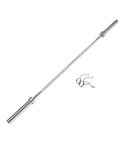 1441 Fitness 7 Ft Olympic Barbell With Spring Collars - Chrome |20 Kg