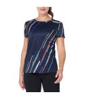 2XU Women's Light Speed T-Shirt Electric Stripe/White Reflect
