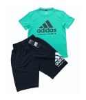 Adidas Adi-Club Team Tracksuits Kids - Light Green/Black