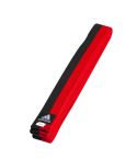 Adidas Half-Half Poomse Taekwondo Belt - Black/Red