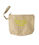 Pamplemousse Beauty Comes From Within Embroidery Canvas Pouch