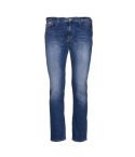Armani Exchange Men's  Coupe Ajustee Skinny Jeans Man Blue Denim , Size 32